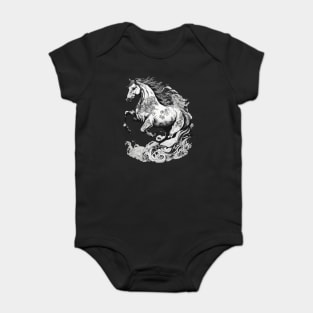 Horse Riding Baby Bodysuit